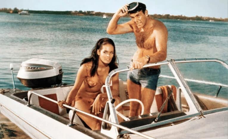 Jason Connery's dad, Sean, maybe scouting for a surf tank.